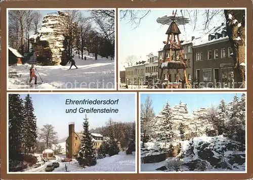 Ehrenfriedersdorf Erzgebirge Greifensteine Pyramide Felsen Ferienheim Waldschloesschen Kat. Ehrenfriedersdorf