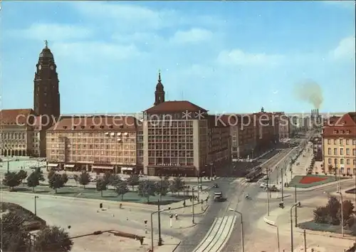 Dresden Pirnaischer Platz Ernst Thaelmann Strasse  Kat. Dresden Elbe