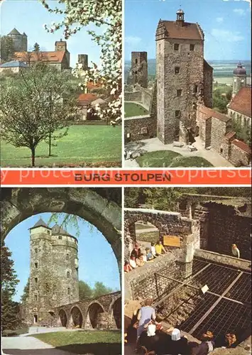 Stolpen Burg Johannisturm Kirchturm Brunnen Kat. Stolpen