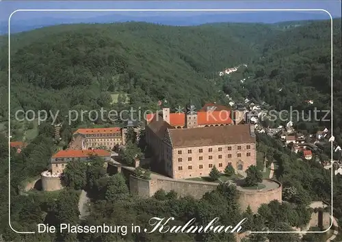 Kulmbach Plassenburg Fliegeraufnahme Kat. Kulmbach