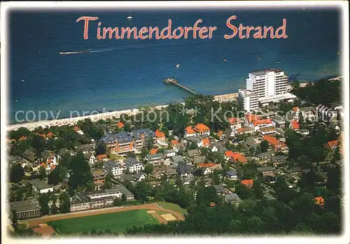 Timmendorfer Strand Fliegeraufnahme Kat. Timmendorfer Strand