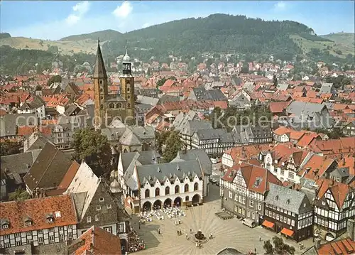 Goslar Marktplatz Kirche 1000jaehrige Fachwerkstadt Kat. Goslar