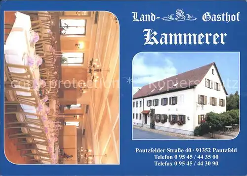 Pautzfeld Landgasthof Kammerer Kat. Hallerndorf