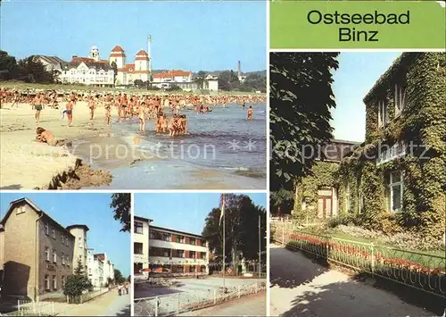 Binz Ruegen Strand Kurhaus FDGB Erholungsheim Rosa Luxemburg Jugendtouristenhotel Rat der Gemeinde Ostseebad Kat. Binz