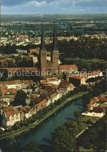 Luebeck Kirche Hansestadt Fliegeraufnahme Kat. Luebeck