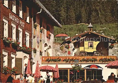 Lech Vorarlberg Alte Postkutsche aus dem Jahr 1885 Gasthof Post Kat. Lech
