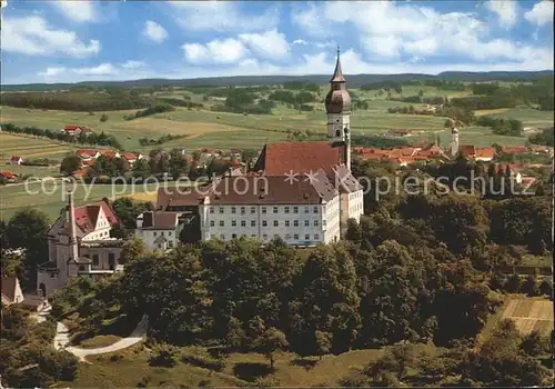 Andechs Kloster Fliegeraufnahme Kat. Andechs