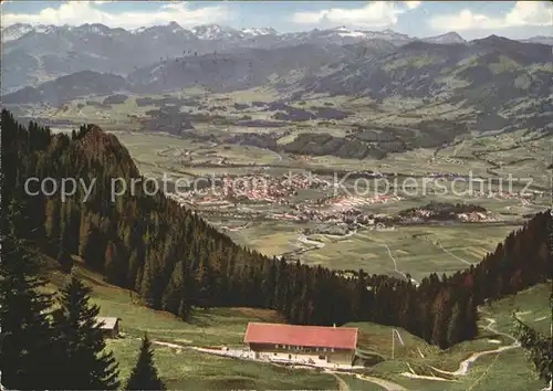 Sonthofen Oberallgaeu Gruentenhaus Allgaeuer Alpen Walsertaler Hochgebirge Kat. Sonthofen