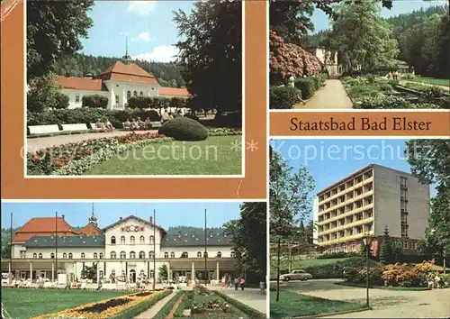 Bad Elster Badehaus HO Badecafe Badeplatz Klinik Kat. Bad Elster