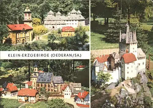 Oederan Klein Erzgebirge Schloss Kirche Augustusburg Stadtkirche Burg Kriebstein Miniaturpark Kat. Oederan
