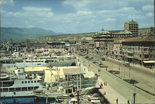 Rijeka luka Hafenstrasse Schiffe Kat. Rijeka