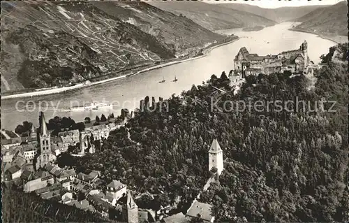 Bacharach Rhein Schiff Kirche Kat. Bacharach