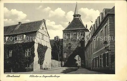 Stralsund Mecklenburg Vorpommern Kuetertor Jugendherberge Kat. Stralsund