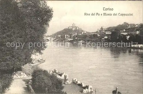 Torino Rive del Po Monte dei Cappuccini Kat. Torino