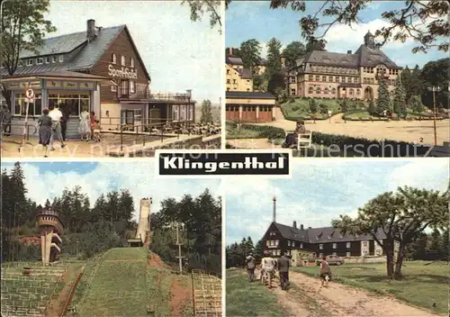 Klingenthal Vogtland HOG  Sport  Hotel Rathaus Grosse Aschbergschanze Kat. Klingenthal Sachsen