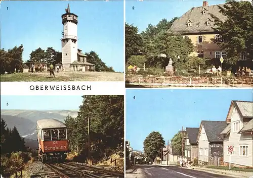 Oberweissbach Froebelturm Froebelhaus Bergbahn Sonnenberger Strasse Kat. Oberweissbach