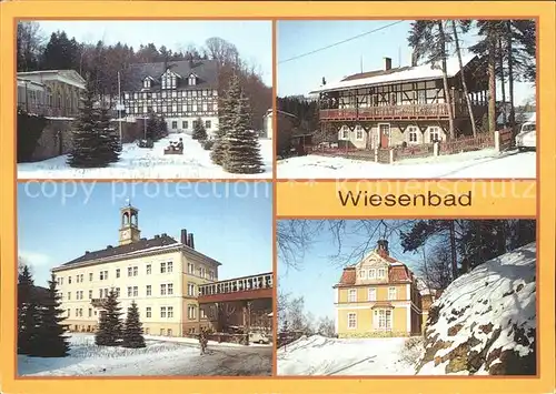 Wiesenbad Robert Koch Haus Altes Gestuet Kliniksanatorium Badehaus Kat. Thermalbad Wiesenbad