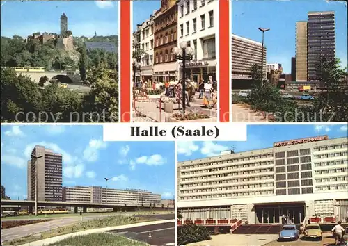 Halle Saale Burg Giebichenstein Interhotel Stadt Halle Kat. Halle