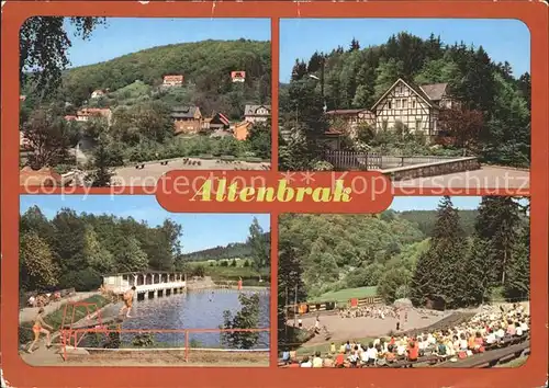Altenbrak Harz Teilansicht Am Rolandseck Bergschwimmbad Kat. Altenbrak