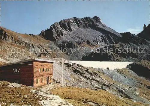 Reisseck Kaernten Hoehenbahnhaus mit Sperre Grosser Muehldorfer See Kat. Reisseck