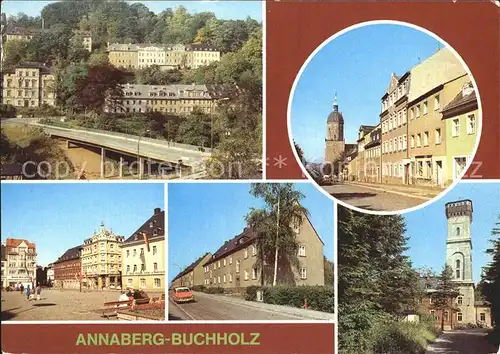 Annaberg Buchholz Erzgebirge Markt Poehlberg Friedrich  Engels  Strasse Kat. Annaberg