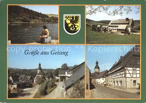 Geising Erzgebirge Freibad Huettenteich Betriebsferienheim Erich Weinert Hauptstrasse Kat. Geising Osterzgebirge