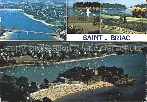 Saint Briac sur Mer Fliegeraufnahme Park Burg Kat. Saint Briac sur Mer