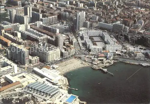 Marseille Le Quartier des Catalans Fliegeraufnahme Kat. Marseille