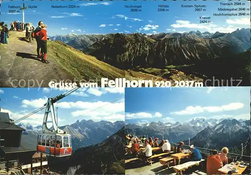 Fellhorn Allgaeuer Alpen Fellhornbahn  Kat. Oberstdorf