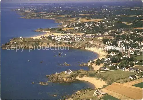 Clohars Carnoet Strand Porguerrec Porgastel Fliegeraufnahme Kat. Clohars Carnoet