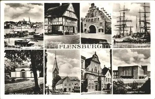 Flensburg Hafen Nordertor Kapelle  Kat. Flensburg