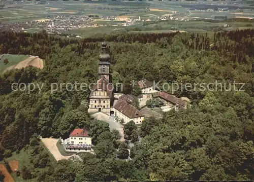 Arnberg Aichach Fliegeraufnahme Wallfahrtskirche Mariahilberg Kat. Altomuenster