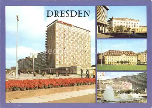 Dresden Interhotel Newa Johanneum Hotel Gewandhaus Springbrunnen Prager Strasse Kat. Dresden Elbe