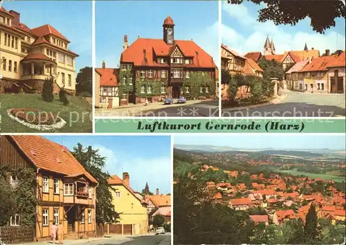 Gernrode Harz Erholungsheim Stubenberg Spittelplatz Bad Suderode Kat. Gernrode Harz