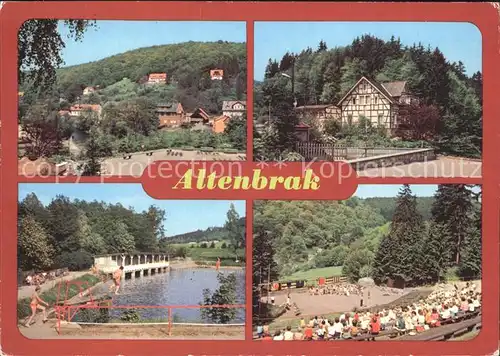 Altenbrak Harz Rolandseck Bergschwimmbad Waldbuehne Kat. Altenbrak