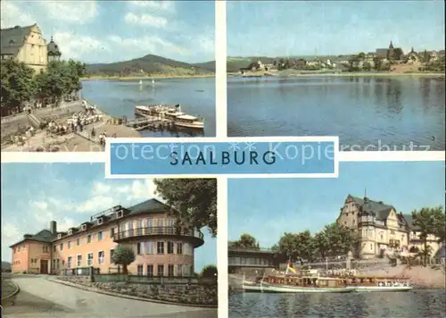 Saalburg Saale Talsperre Dampferanlegestelle Kat. Saalburg Ebersdorf