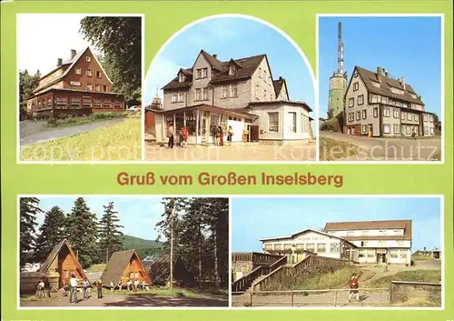 Inselsberg Schmalkalden Haus am Reitstein Restaurant Stadt Gotha Kat. Schmalkalden