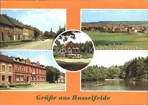 Hasselfelde Erholungsheime Tannenwald und Zur Krone Gondelteich Kat. Hasselfelde