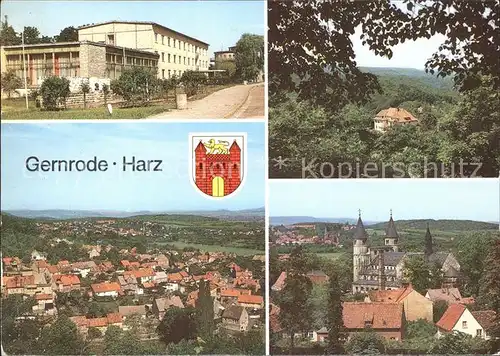 Gernrode Harz Erholungsheime Fritz Heckert und Stubenberg Stiftskirche Kat. Gernrode Harz
