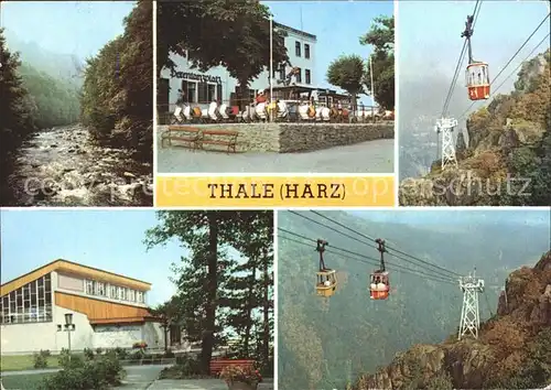 Thale Harz Seilbahn Hexentanzplatz Bergstation Bodetal Kat. Thale
