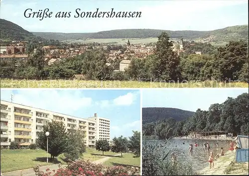 Sondershausen Thueringen Bebraer Teiche Neubausiedlung Borntal Kat. Sondershausen