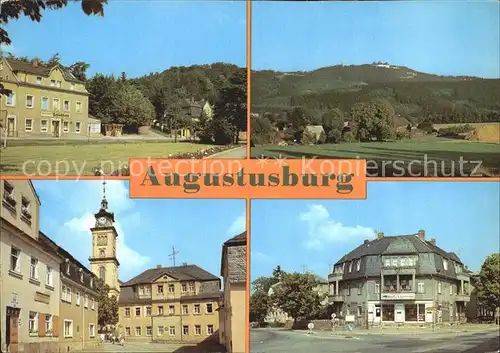 Augustusburg Restaurant Zum Schlossberg Augustinsburg Markt  Kat. Augustusburg