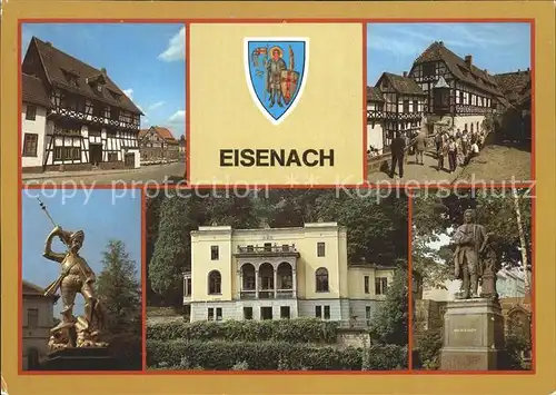 Eisenach Thueringen Lutherhaus Warburg Georgs Brunnen Bachdenkmal Reuter Wagner Museum Kat. Eisenach