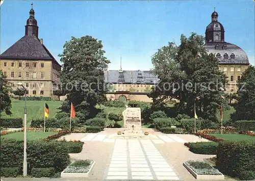 Gotha Thueringen Schloss Friedenstein mit Mahnmal Kat. Gotha