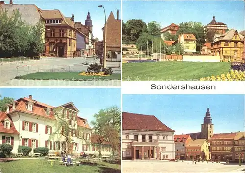 Sondershausen Thueringen Schloss Wilhelm Pieckstrasse Restaurant zum Possen Kat. Sondershausen