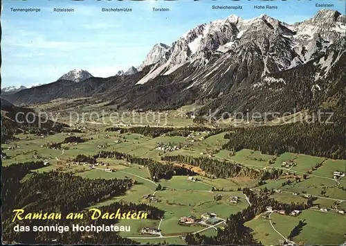 Ramsau Dachstein Steiermark Fliegeraufnahme  Kat. Ramsau am Dachstein