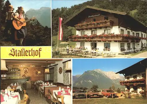 Scheffau Wilden Kaiser Gasthaus Pension Stallerfhof Kat. Scheffau am Wilden Kaiser