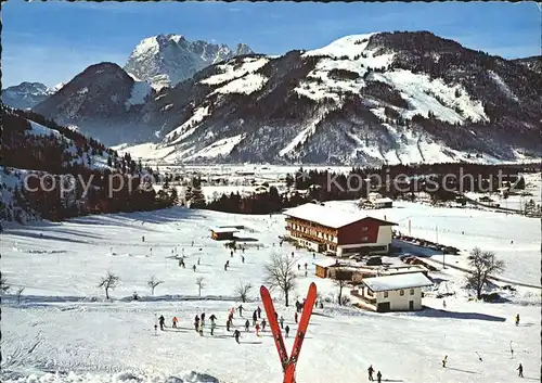 Erpfendorf Gasthaus Pension Laerchenhof Skigebiet Kat. Kirchdorf in Tirol