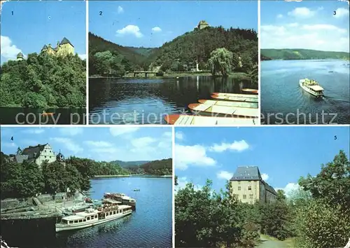Schleiz Burgk Schloss Ziegenrueck Saaletalsperre Saalburg Kat. Schleiz