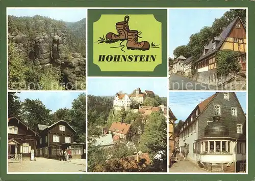 Hohnstein Saechsische Schweiz Hafersaecke Obere Strasse Brand Burg  Kat. Hohnstein